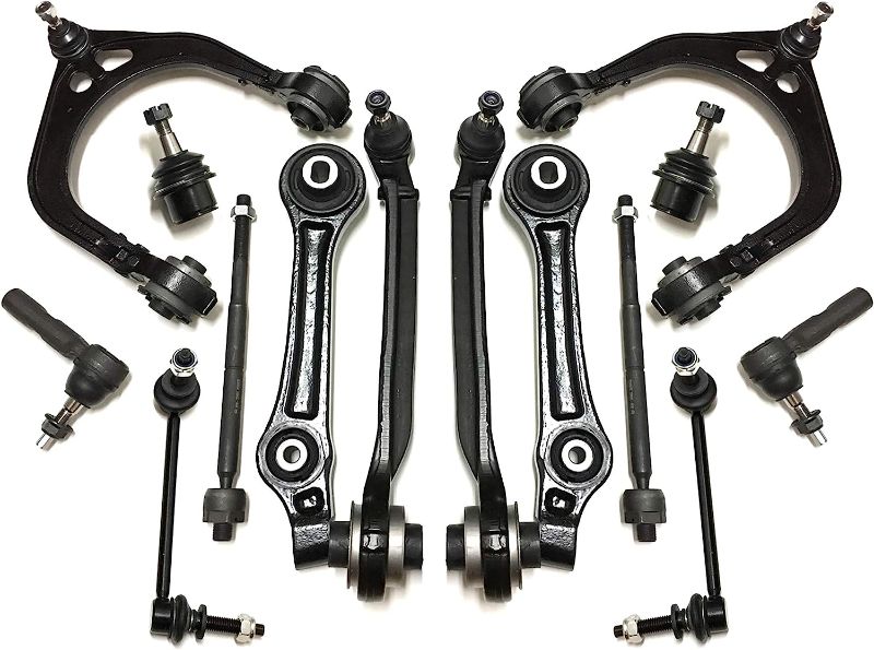 Photo 1 of 14 Pc Complete Front Suspension Upper Lower Control Arms Tie Rod Ends Outer Inner + Sway Bar End Links
