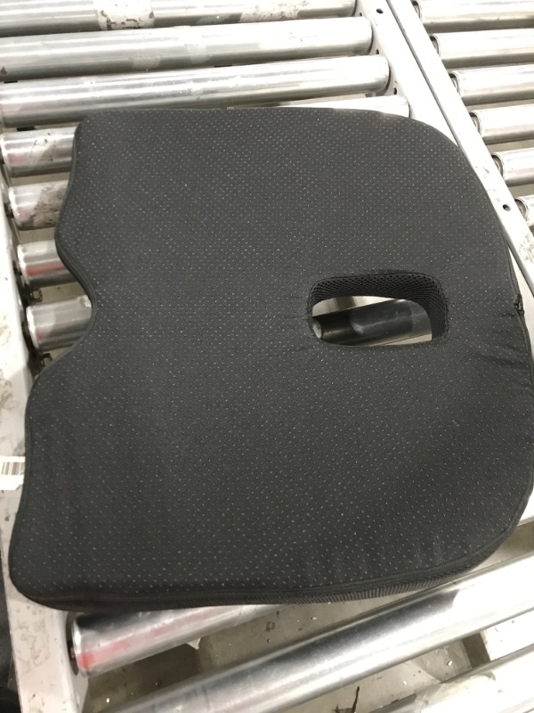 Photo 1 of Benazcap X Large Memory Seat Cushion for Office Chair Pressure Relief Sciatica & Tailbone Pain Relief Memory Foam Firm Coccyx Pad for Long Sitting, for Office Chair, Gaming Chair and Car Seat Upgrade
