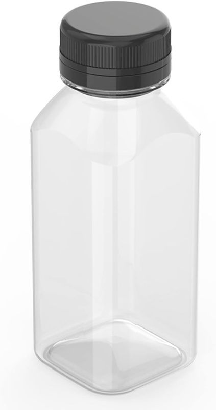 Photo 1 of Generic 16oz Plastic Juice Bottle, Clear, 5 Pack