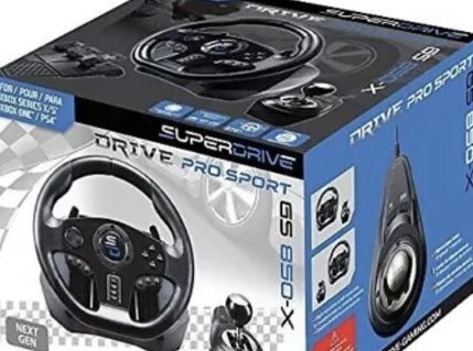 Photo 1 of  Superdrive GS850X Racing 270 Degree Steering Wheel With Manual Shifter 3 Pedals