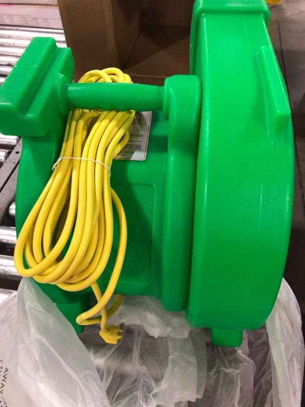 Photo 4 of B-AIR Kodiak 1.5 HP ETL Bounce House Blower, Green