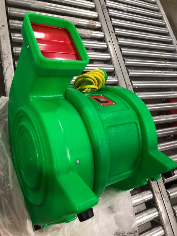 Photo 1 of B-AIR Kodiak 1.5 HP ETL Bounce House Blower, Green