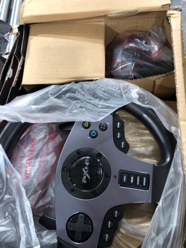 Photo 3 of PXN V9 Gaming Racing Wheel with Pedals and Shifter, Steering Wheel for PC, Xbox One, Xbox Series X/S, PS4, PS3 and Nintendo Switch