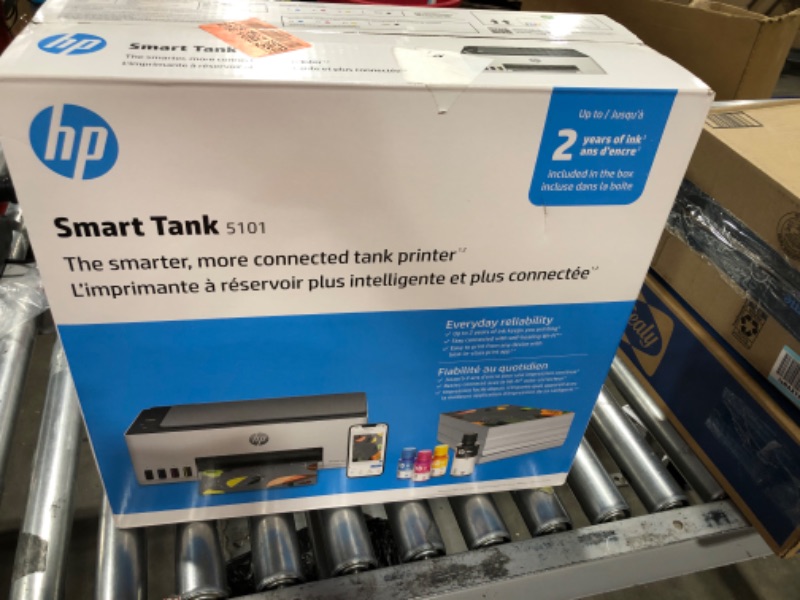 Photo 5 of HP Smart-Tank 5101 Wireless All-in-One Ink-Tank Printer with up to 2 Years of Ink Included (1F3Y0A),White