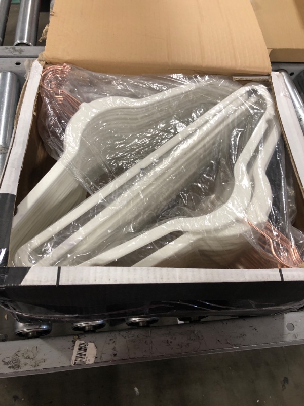 Photo 1 of 50 pack white velvet hangers 
