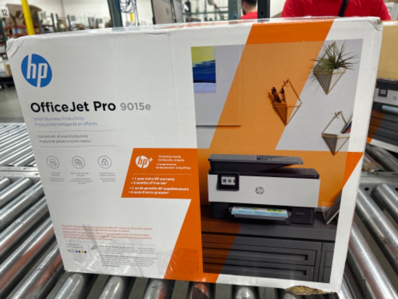 Photo 5 of HP OfficeJet Pro 9015e Wireless Color All-in-One Printer with bonus 6 months Instant ink with HP+ (1G5L3A),Gray