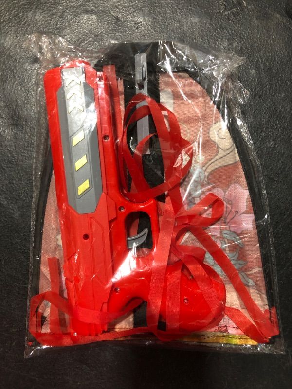 Photo 2 of 2023 New Children's Kite Launcher, Fun Beach Kite Toy Set, Outdoor Children's Handheld Ejection Aircraft Kite Toy Red