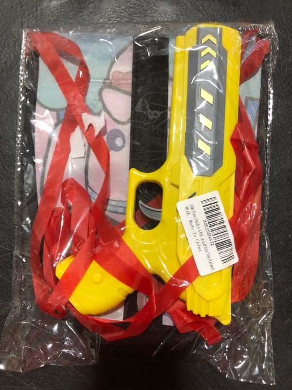 Photo 1 of 2023 New Children's Kite Launcher, Fun Beach Kite Toy Set, Outdoor Children's Handheld Ejection Aircraft Kite Toy- Yellow