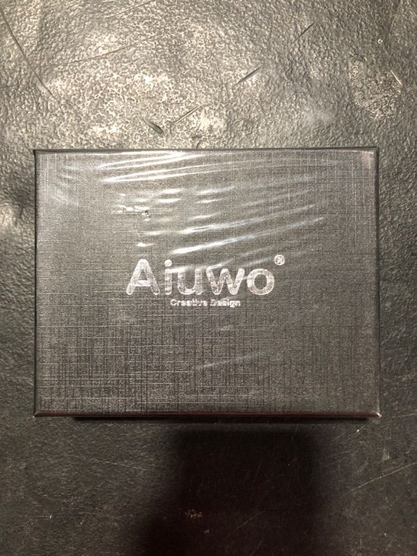 Photo 2 of Aiuwo Wallet for Men,Men's Trifold Durable Wallets with ID Window Large Capacity Leather Wallet with Gift Box (Carbon Leather) A-Carbon Leather