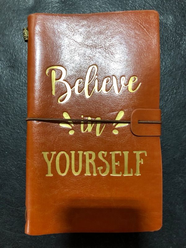 Photo 1 of Leather Journal- Believe in Yourself