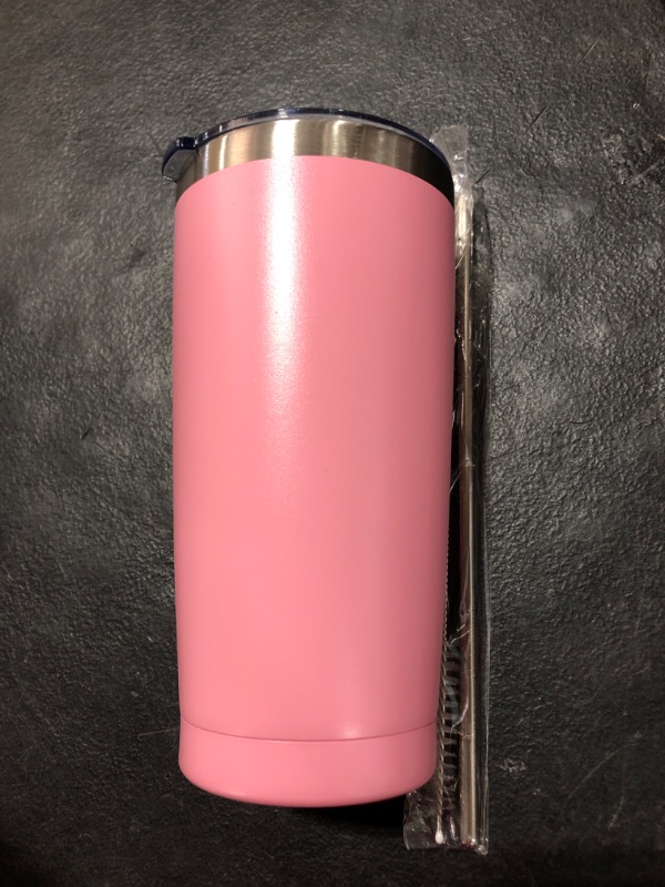 Photo 2 of 20 Oz Tumbler With Slider Block Lid -Pink