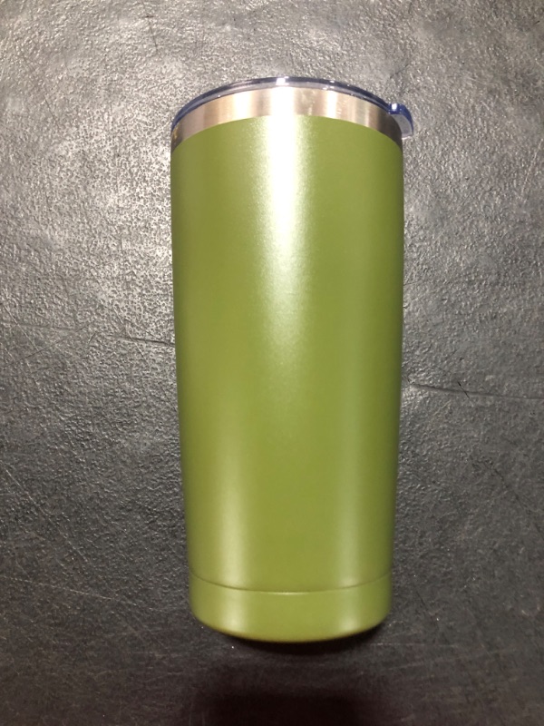 Photo 1 of 20 Oz Tumbler With Slider Block Lid -Olive Green