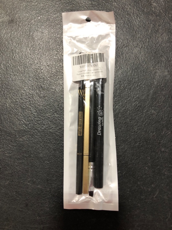 Photo 2 of 3 Different Eyebrow Pencils,Creates Natural Looking Brows Easily And Lastes All Day,4-in-1:Eyebrow Pencil *3; Eyebrow Brush *1,Light Brown #-927027
