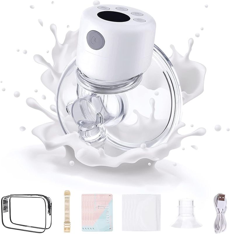 Photo 1 of AVENZ Breast Pump Wearable Breast Pump Electric Hands Free Breast Pump 2 Mode & 9 Levels Wireless Breast Pump LCD Display Adjustable for Comfortable Pumping, Low Noise, 24mm Flange
