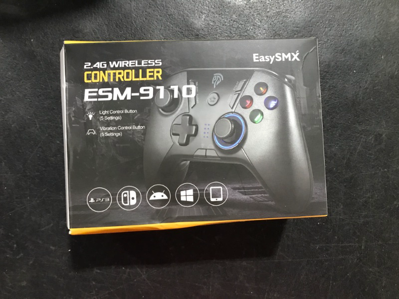 Photo 1 of EasySMX Wireless Gaming Controller for Windows PC/Steam Deck/PS3/Android TV BOX, Dual Vibrate Plug and Play Gamepad Joystick with 4 Customized Keys, Battery Up to 14 Hours, Work for Nintendo Switch

