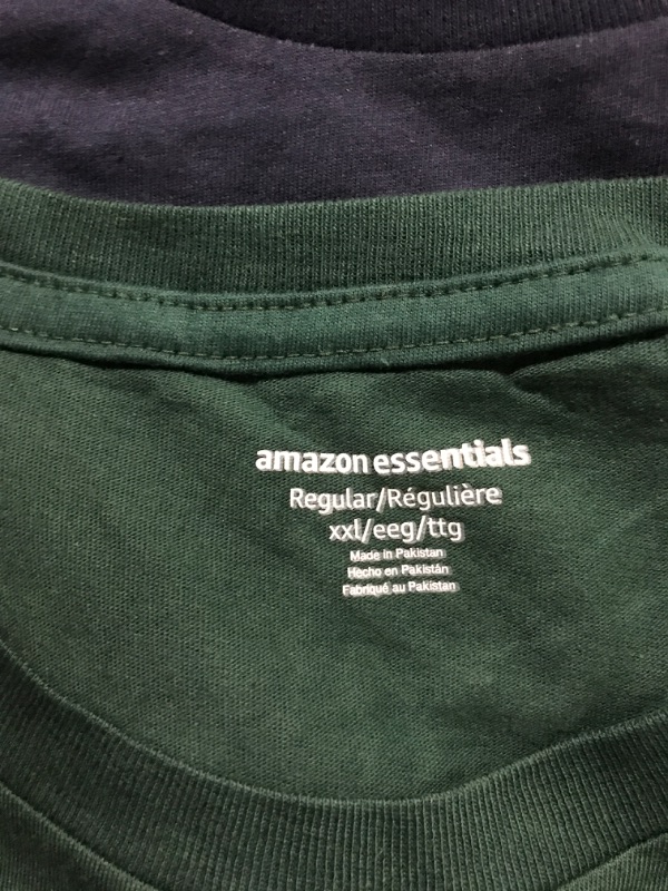 Photo 2 of amazon essentials XXL shirts for men- 2 pack (Green, Navy Blue) 