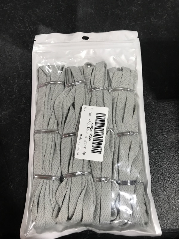 Photo 2 of 4 Pair Flat Shoelaces 5/16" Wide52 Lengths for Sneakers Athletic Tennis Shoe
