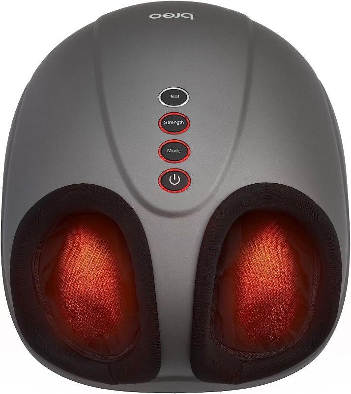 Photo 3 of Breo Foot Massager Machine with Heat, Shiatsu Deep Tissue Kneading, Rolling Massage for Relax, Fits Feet Up to Men Size 12
