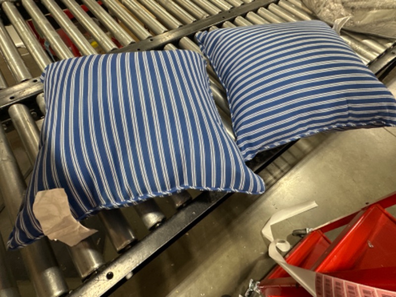 Photo 1 of 2 PC OUTDOOR STRIPED PILLOWS 