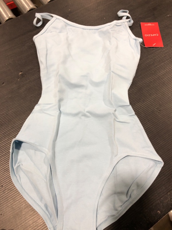 Photo 2 of Capezio Women's Camisole Leotard With Adjustable Straps Small Light Blue