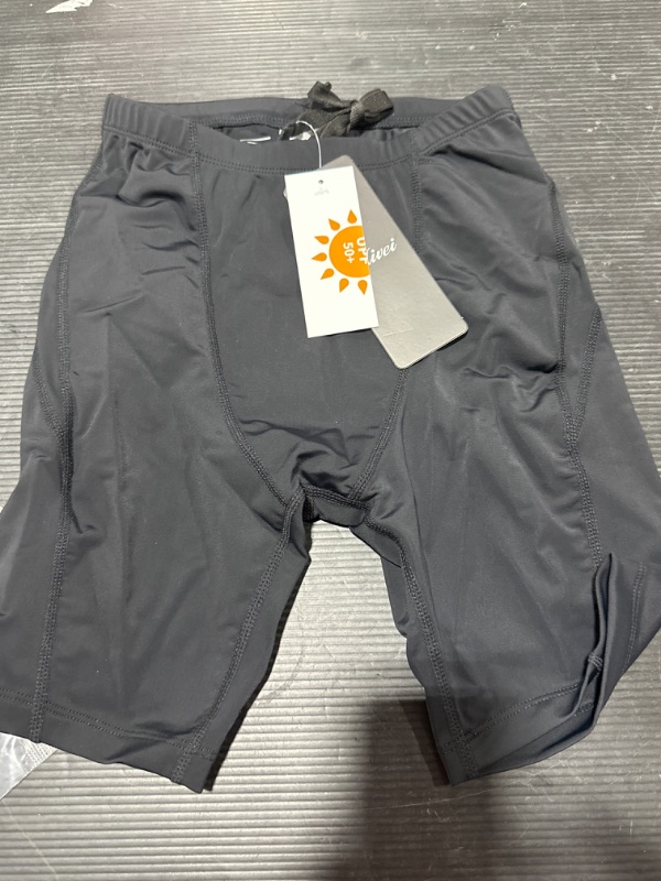 Photo 1 of MIVEI Boys Swim Jammers - Youth Competitive Swim Racing Team Swimming Shorts Swimsuit Trunks Bathing Suit Quick Dry UPF 50+ Black Small