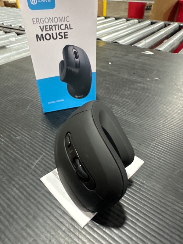 Photo 2 of iClever Ergonomic Mouse - Wireless Vertical Mouse 6 Buttons with Adjustable DPI Comfortable 2.4G Optical Vertical Ergonomic Mouse for Mac, PC, Desktop, Laptop