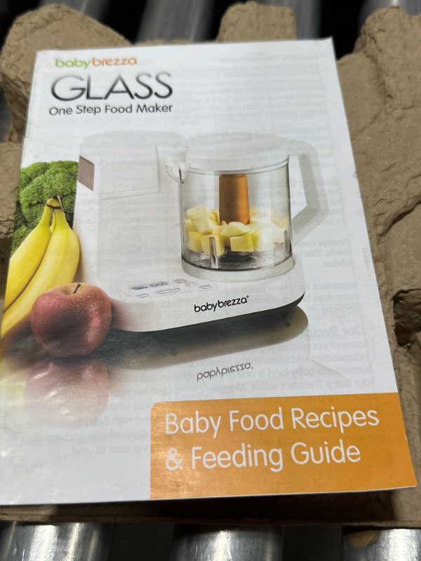 Photo 2 of Baby Brezza One Step Glass Baby Food Maker – Cooker and Blender to Steam and Puree Baby Food for Pouches in Glass Bowl - Make Organic Food for Infants and Toddlers – 4 Cup Capacity Glass Food Maker (New)