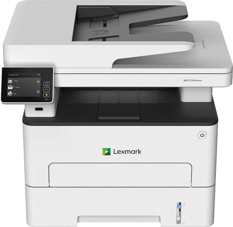 Photo 2 of Lexmark MB2236i Black and White All-in-One Printer with Touchscreen, Laser Device with Wireless Networking, Duplex Printing, Mobile-Friendly & Cloud Connection (3-Series)
