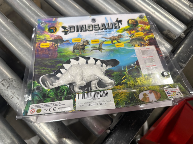 Photo 2 of 3D Painting Dinosaurs Toys Kids Arts Crafts Set Dino Toy DIY Painting Kit Decorate Your Own Dinosaur Figures DIY Dinosaur Arts Crafts for Boys ( Brachiosaurus + Stegosaurus)