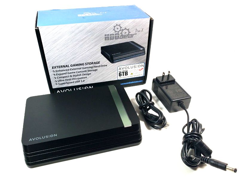 Photo 1 of Avolusion 6TB PRO X USB 3.0 External Gaming Hard Drive for PS5 Game Console+More
