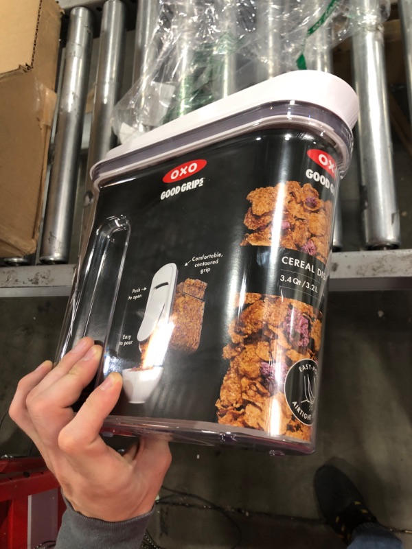 Photo 1 of OXO Good Grips Airtight POP Medium Cereal Dispenser (3.4 Qt) Dispenser 3.4 Qt - Cereal