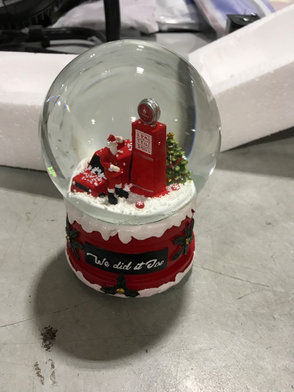 Photo 2 of 2022 Snow Globes NYC We Did It Joe Snow Globe Merry Christmas Crystal Ball Clockwork Music Box Snow Globe Home Decor Tabletop 5.9inch Hilarious Biden Snow Globe