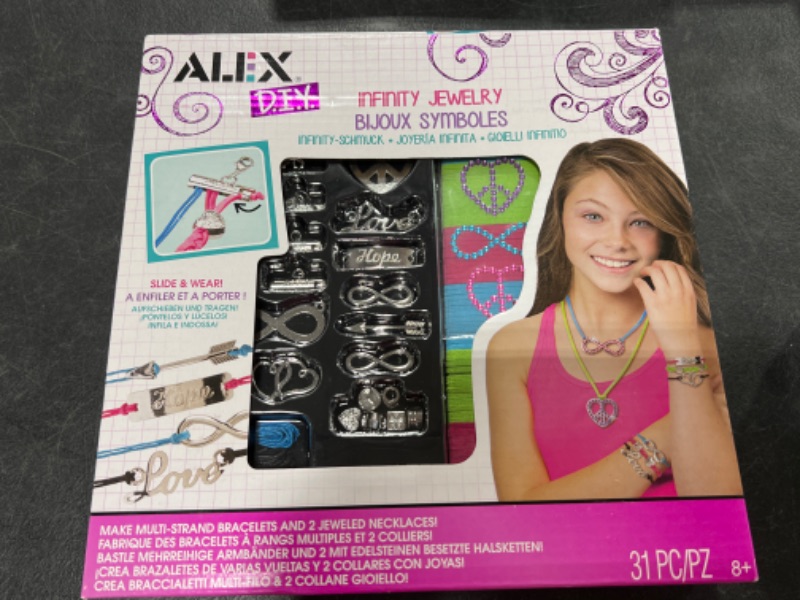 Photo 2 of Alex DIY Wear Infinity Jewelry Kids Art and Craft Activity