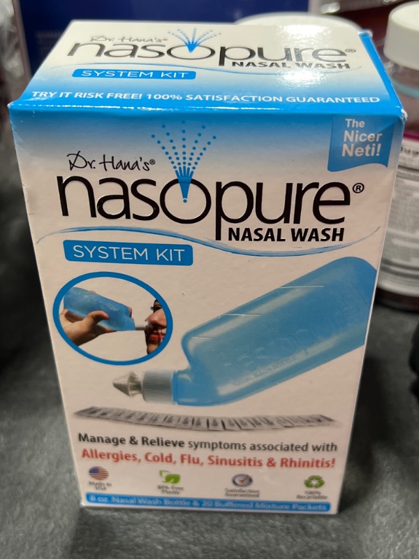 Photo 2 of Nasopure, Nasal Wash System Bottle with 20 Saline Pockets, 1 Each