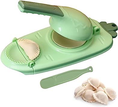 Photo 1 of 2 In 1 Household Dumpling Maker,Dumpling Skin Maker Dumpling,Safety ABS material, Multifunction DIY Baking Pastry Manual Artifact for Pressing Dumpling Skin Wrapper Mould-yellow
