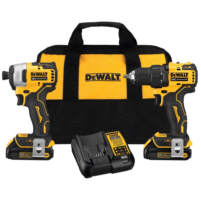 Photo 1 of [BAG AND CHARGER ONLY] DeWalt DCK225D2 ATOMIC COMPACT SERIES 20V MAX Brushless Drill Driver & Impact Driver 2.0Ah Combo Kit
