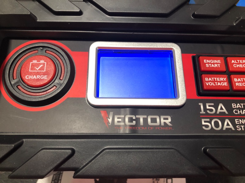 Photo 3 of Vector 15 Amp Automatic 12V Battery Charger with 50 Amp Engine Start and Alternator Check