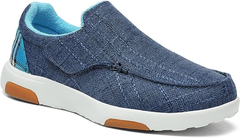 Photo 1 of [Size 9/10] OrthoComfoot Women's Silp On Shoes with Arch Support for Plantar Fasciitis, Orthopedic Loafers for Heel and Foot Pain Relief- Blue