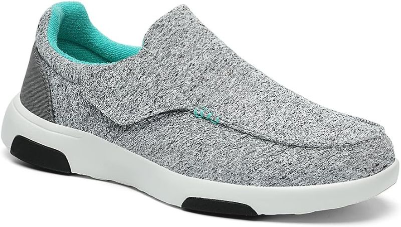 Photo 1 of [Size 10/11] OrthoComfoot Women's Silp On Shoes with Arch Support for Plantar Fasciitis, Orthopedic Loafers for Heel and Foot Pain Relief- Grey