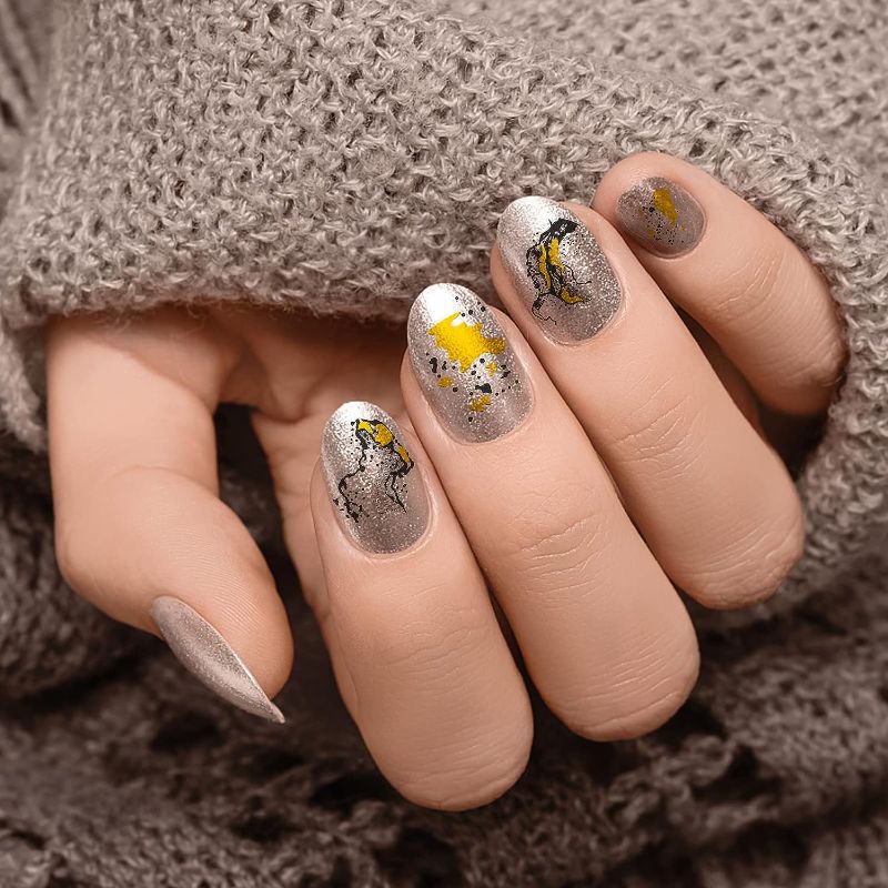 Photo 1 of 12 Sheets Nail Art Stickers Decals -Luxury Design Self-Adhesive Accessories Stickers 