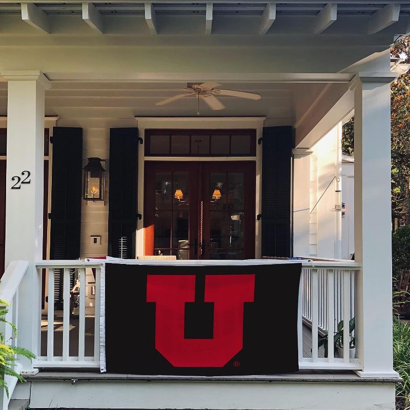 Photo 1 of Desert Cactus University of Utah Flag UT Utes Flags Banners 100% Polyester Indoor Outdoor 3x5 (Design M) 