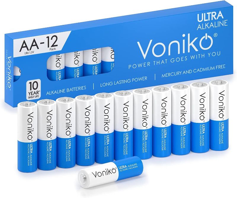 Photo 1 of Voniko 12 Pack of AA Batteries