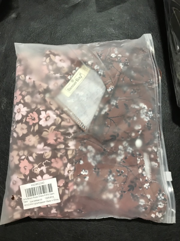 Photo 1 of FLORAL DRESS BLACK/PINK SIZE 5-6 YEARS 120