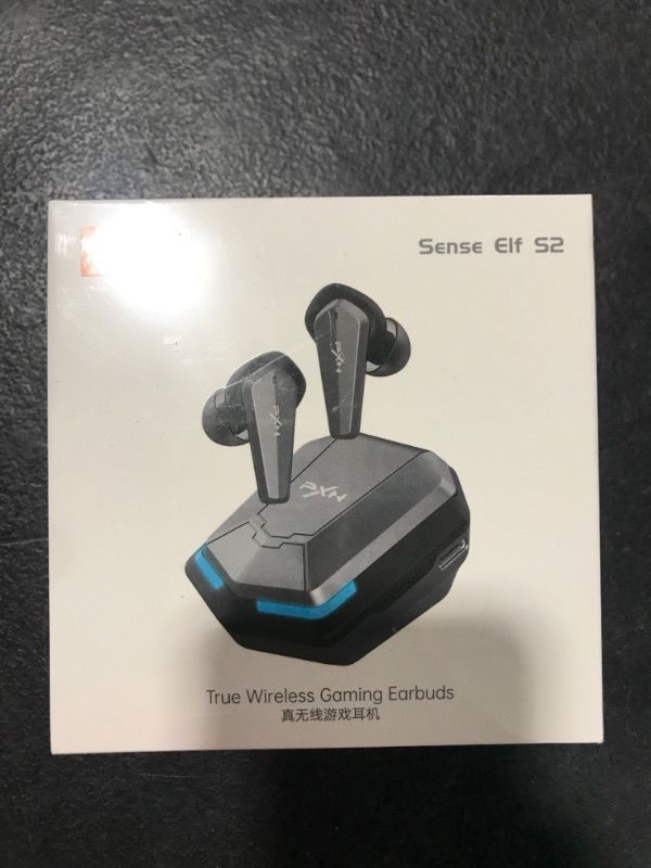 Photo 2 of PXN Wireless Earbuds, S2 Active Noise Cancelling Wireless Earphones, Touch Control Wireless Headphones, 60ms Low Latency in Ear Gaming Headset with Dual ENC Mics & RGB Charging Case (Grey)factory sealed 