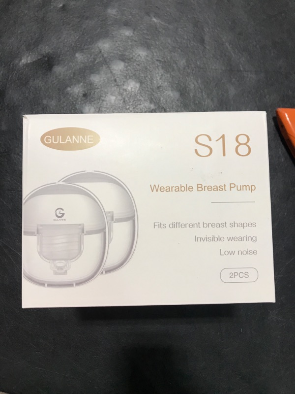 Photo 1 of GULANNE Breast Pump Hands Free, Electric Breast Pump with 2 Modes & 9 Levels,Leak-Proof Design & Low Noise, Painless Breastfeeding Wearable Breast Pump Flange Inserts 27mm, Extra Free with 24mm 
