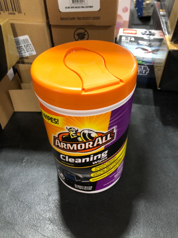 Photo 1 of Armor All Car Cleaning Wipes, Wipes for Car Interior and Car Exterior, 90 Wipes Each Cleaning Wipes (90 Wipes)