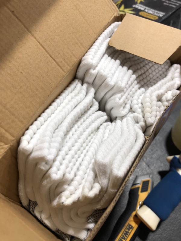 Photo 2 of 12 pack white socks size large 