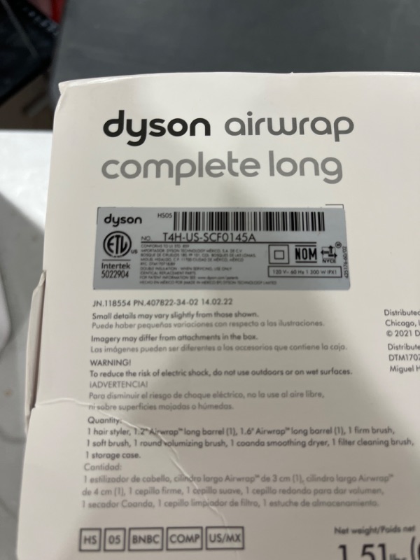 Photo 7 of Dyson Airwrap  Multi-styler Complete Long, Nickel/Copper - SEALED OPENED FOR PHOTOS - 