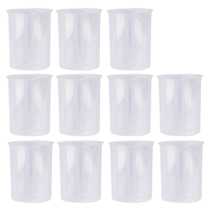 Photo 1 of 11 Pack 150ml Liquid Measuring Mixing Cups Graduated Plastic Measuring Cups, for Lab use, Kitchen, Food, Paint, Scientific PP Measuring Cup.