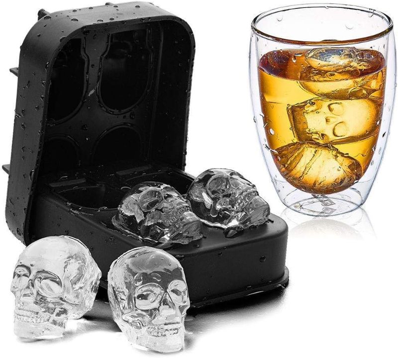 Photo 1 of 2Pack 3D Skull Ice Mold